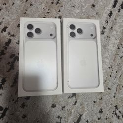 IPhone 17 Pro Max 256GB Both Bran New Sealed Clean imei Color Silver Tmobile Or Metropcs $1350 Each One Firm On Prices 
