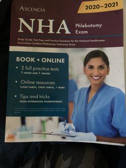 NHA Phlebotomy Tech Study Guide Books