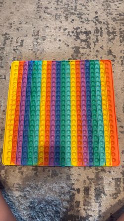 GIANT rainbow pop it fidget toy