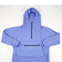 Vintage L.L. Bean Anorak Windbreaker Light Jacket Sz Medium Blue Womens Petite