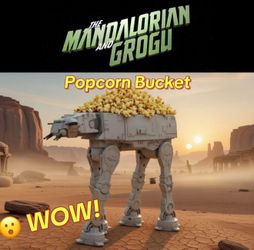 Star Wars Mandalorian Grogu Popcorn bucket At At
