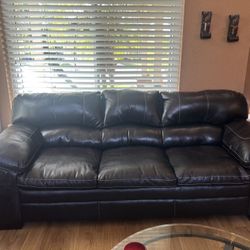 Free Brown Faux leather Couch