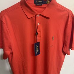 Polo Ralph Lauren Men's Red Short Sleeve Polo Shirt Medium