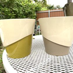 Mid Century Ceramic Pots 11”x 9” KENDALL AREA 