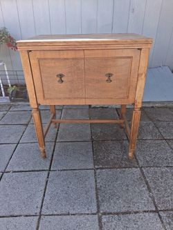 Vintage Sewing Machine Cabinet
