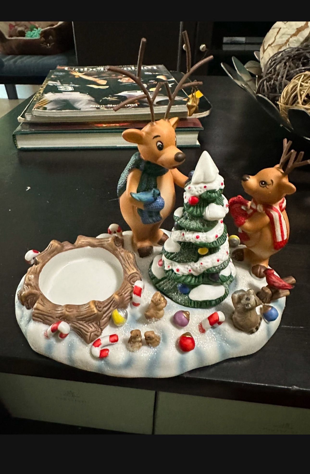 Christmas Ceramic Candle Holder