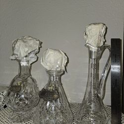 Waterford Crystal Decanter Set, Perfect Condition.