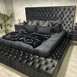🚨🚨 Super Offer 🚨🚨 Black Beds. Smart Queen / King Size For Sale. Present By Price