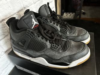 Air Jordan 4 Black Gum Laser M Size 12