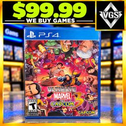 Ultimate Marvel vs. Capcom 3 (PlayStation 4 PS4 Game) Complete W/ Case + comic