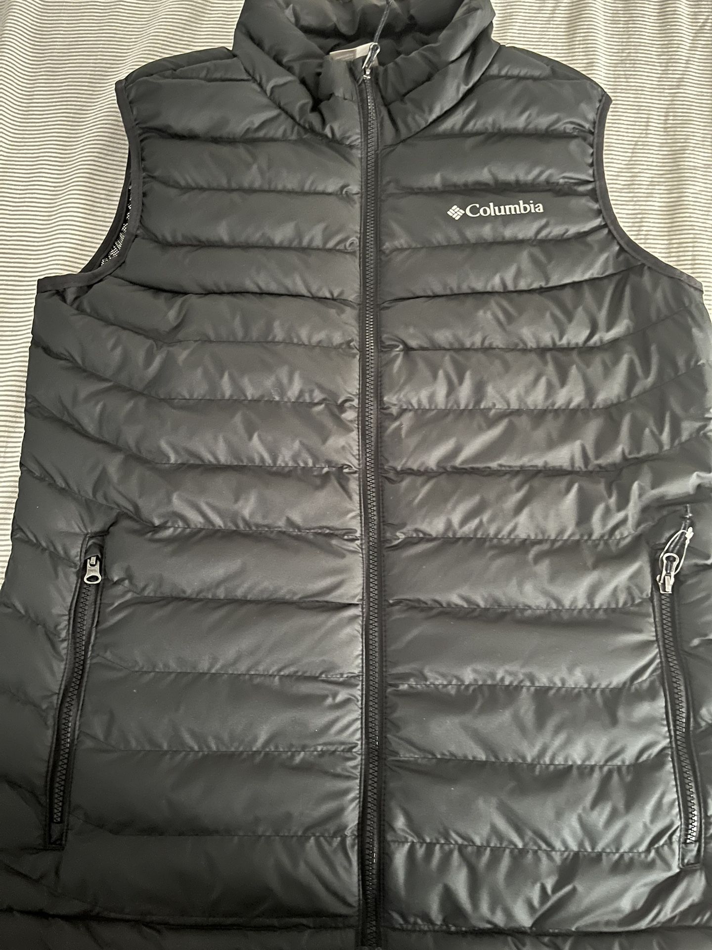 Columbia Mens White Out Omni-Heat Puffer Vest