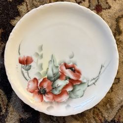 Rosenthal Versailles Bavaria Hand Painted Plate Artist Signed Floral