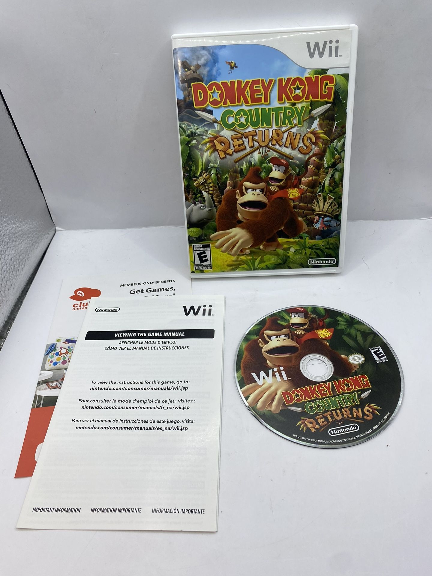 Nintendo Donkey Kong Country Returns (Nintendo Wii, 2010) Complete CIB