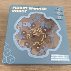 Transformable Fidget Spinner Deformable Robot Gyro Blue