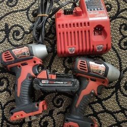 Milwaukee M18 2 impact Drive With Battery And Charger