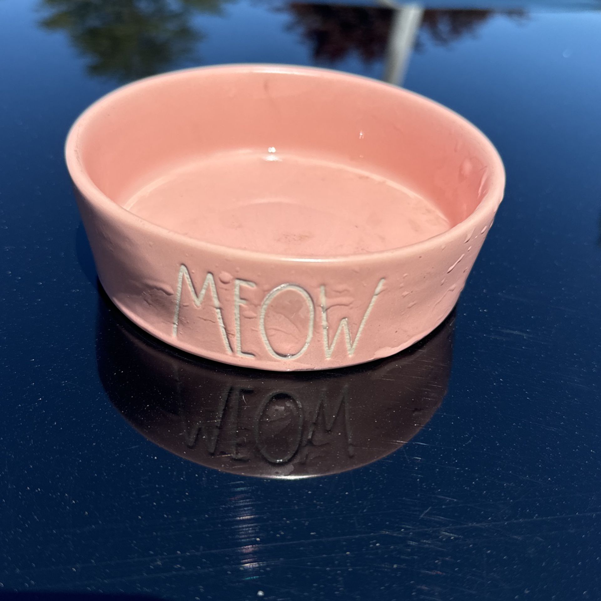 Cat Water/food Bowl Pink