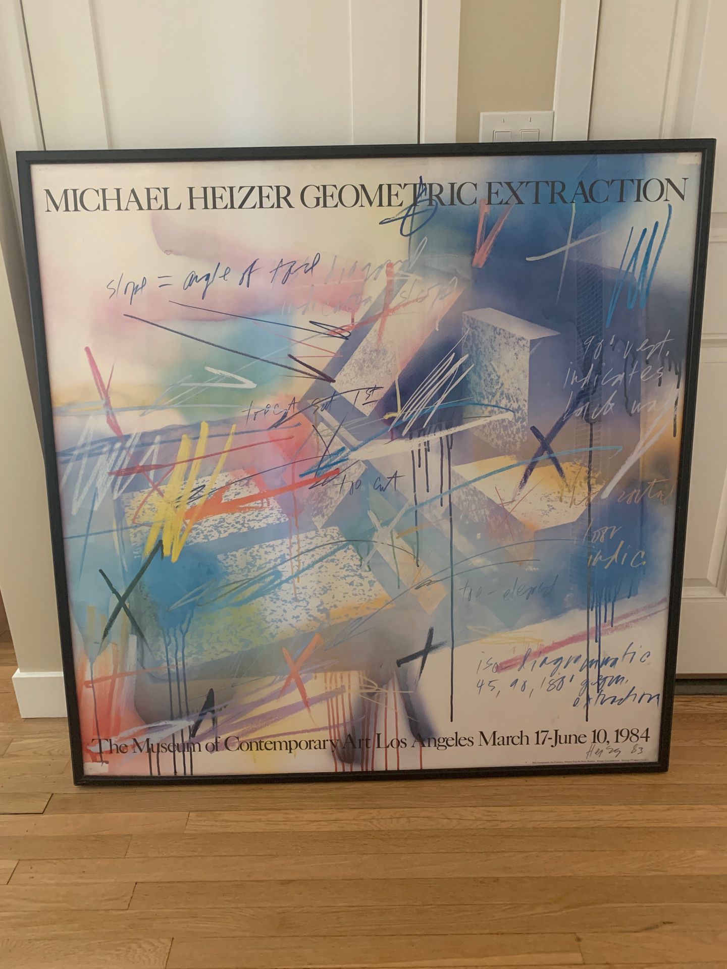 Michael Heizer Geometric Extraction Poster & Frame