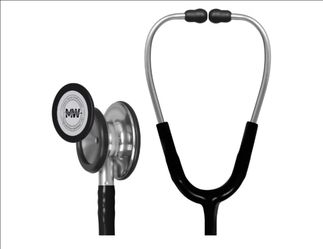 Stethoscope Professional Dual Head Black Stethoscopes For Nurse,Doctor,Vet,Home Medical,EMT,Double-Sided Stainless Chestpiece,Flexible Tubing & Soft S