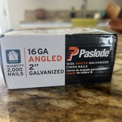 Angled 2” Galvanized Finish Nails
