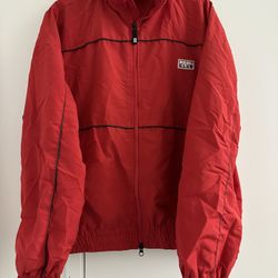Pro Club Heavyweight Men’s Red Zip Track Jacket Sz S