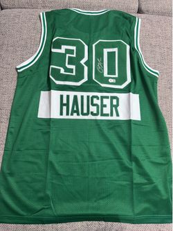 Sam Hauser signed autograph custom jersey - Beckett coa - Boston Celtics
