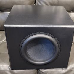 12" 1200w Dayton Subwoofer Loaded Sealed Emclosure With A Bash Plate Amplifier 