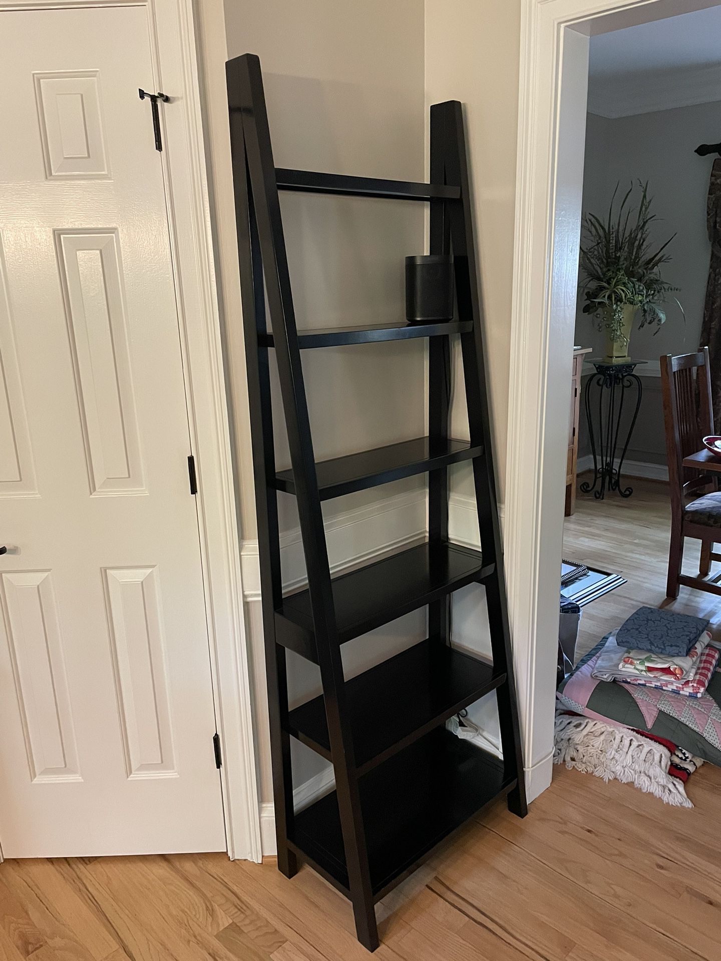 Wood Ladder Bookcase Shelf