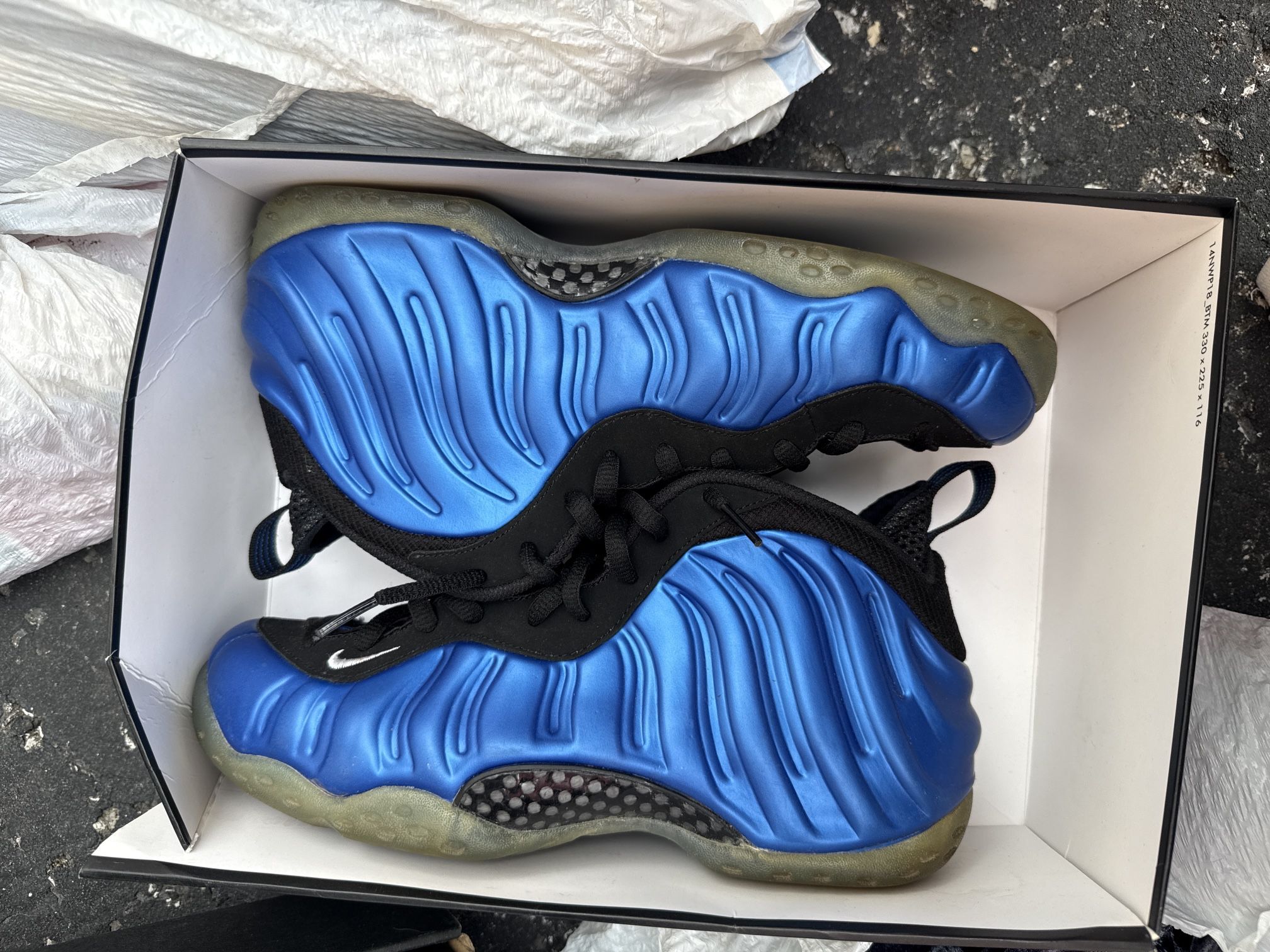 Blue Foamposite sz. 9
