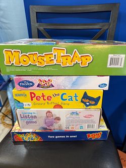 Lot of 5 Kids Board Games
