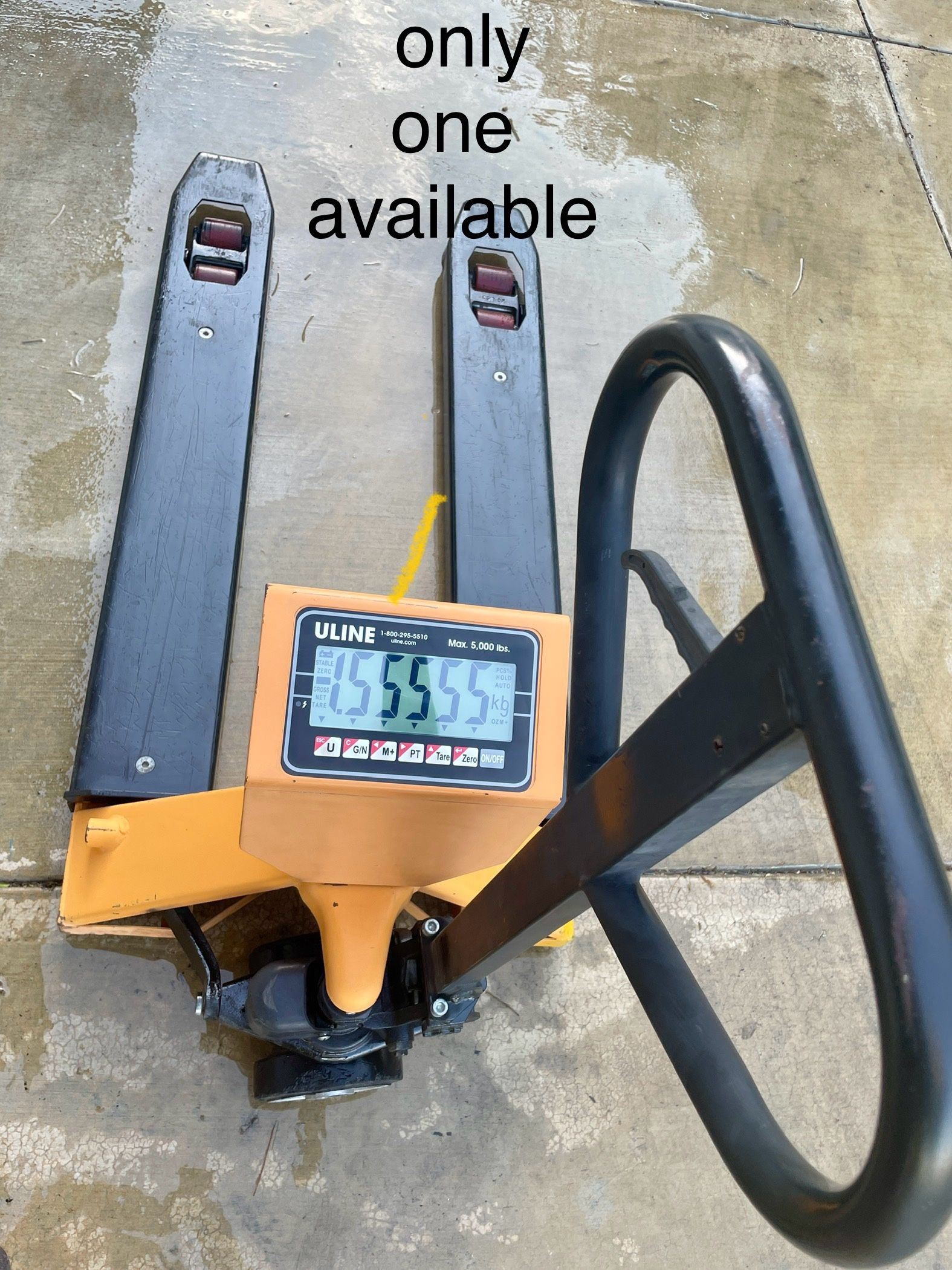 Uline H-1679 Pallet Jack With Scale