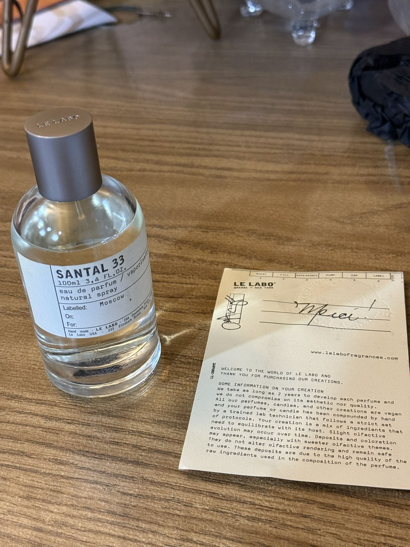 Le Labo Santal 33 Cologne