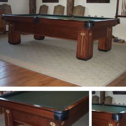 1921 Regina antique pool tables by Brunswick