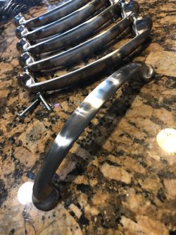 6” nickel brushed door handles 50% Off!