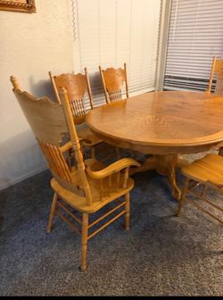 Solid wood table