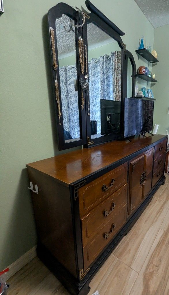 Bedroom Dresser Set With Mirror And Headboard