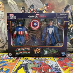 Marvel Legends Captain America Vs Venom GamerVerse 