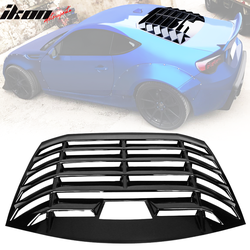 Fits 2013-2020 Scion FRS/Subaru BRZ/Toyota 86 IKON Style Window Louver Gloss Black