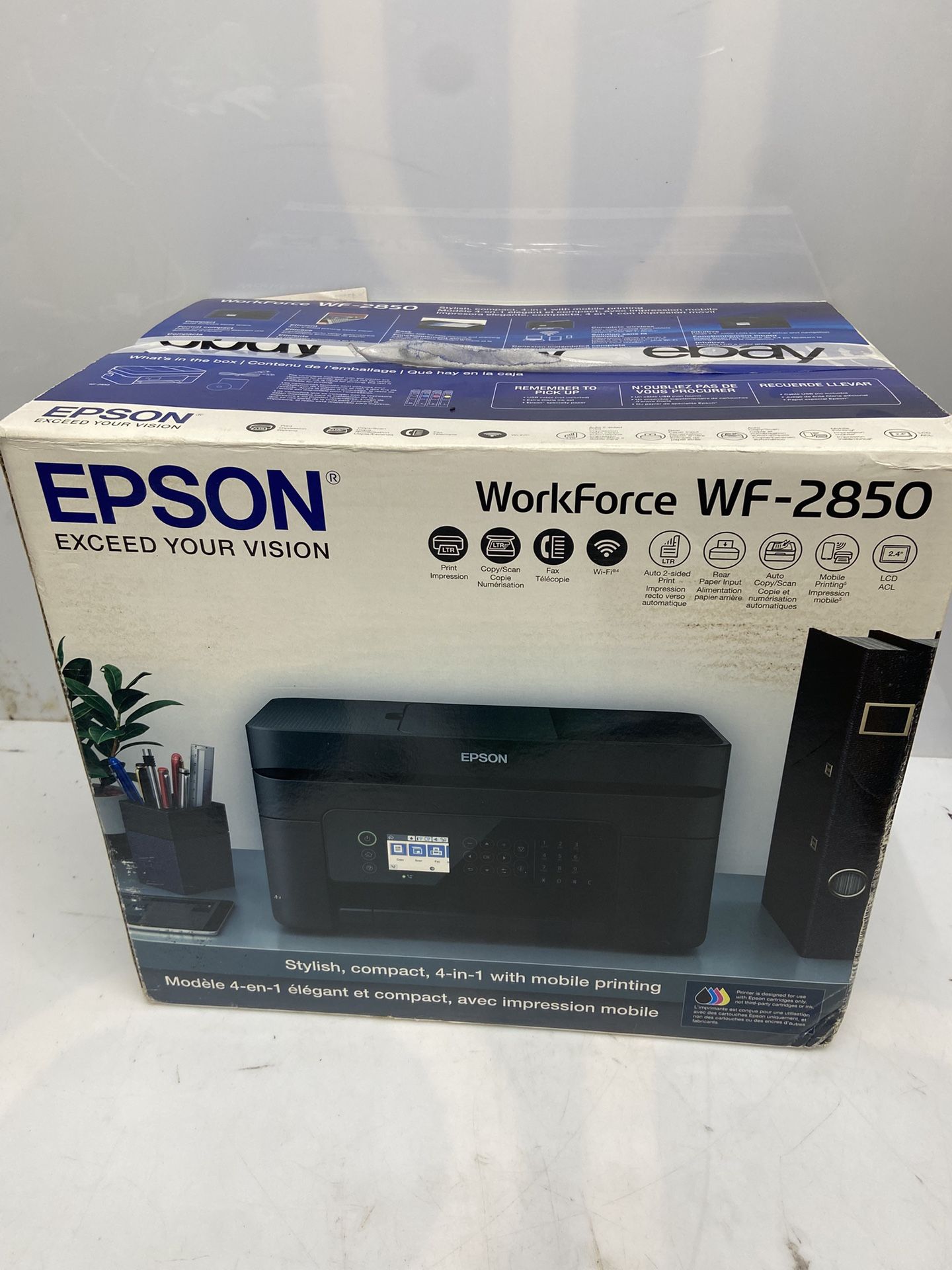 Epson WorkForce WF-2850 Wireless All-in-One Color Inkjet Printer