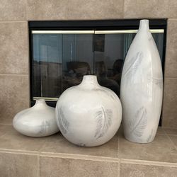 3pcs. Ceramic Vases