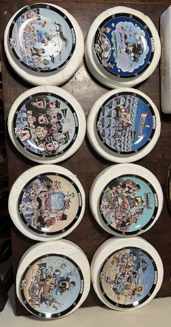 Oakland Raiders "The Ultimate Raiders Fan" Plate Set Gary Patterson Danbury