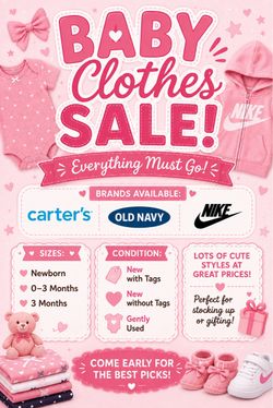 CLOSET CLEAN OUT SALE!!!