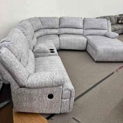 MCLELLAND GRAY LAF RECLINING SECTIONAL