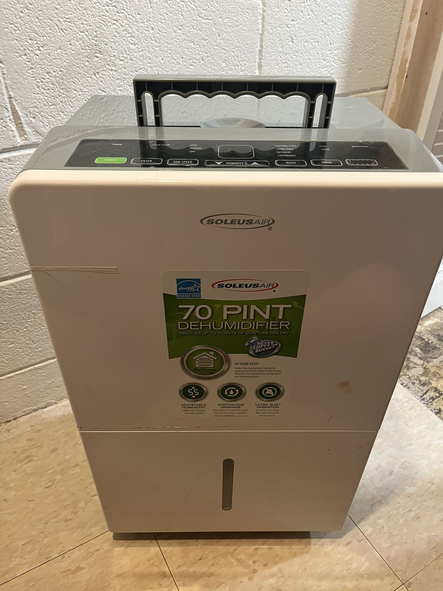 70 Pint Dehumidifier