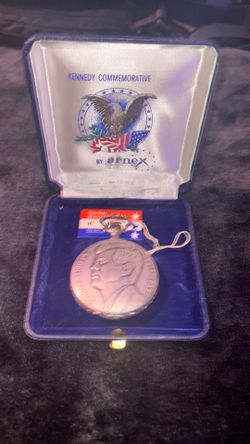 Armex JFK Kennedy Commemorative memorial pocket watch with letter of authenticity