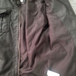 Faux leather jacket