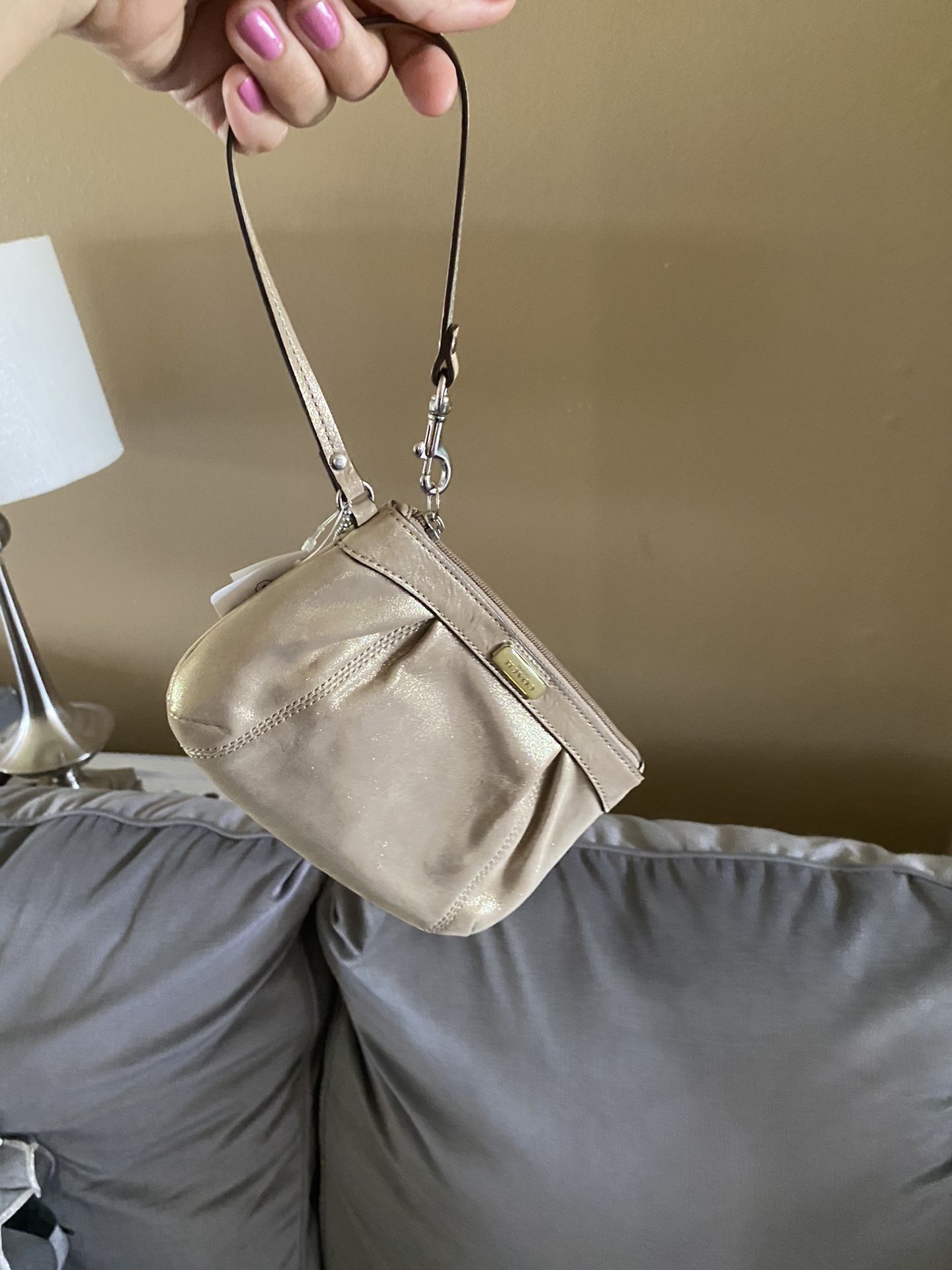 Brand new coach clutch or wristlet with tags
