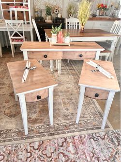 Sofa table and side tables