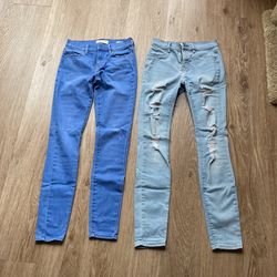 2 Pair of Pac Sun Super Stretch Jeggings  Size 24