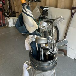 Partial Golf Cubs N Bag