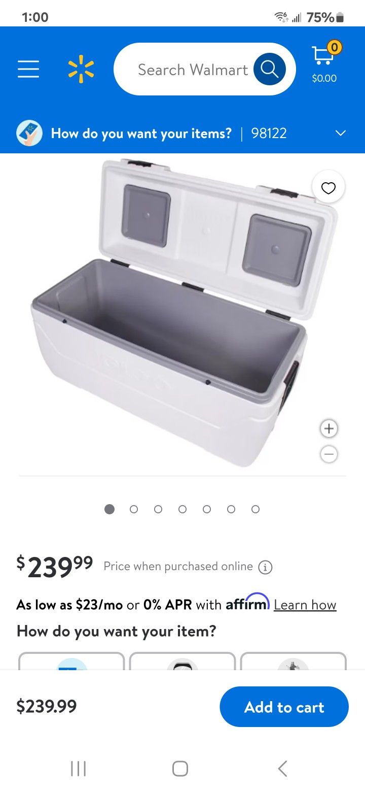 IGLOO COOLER. MAXCOLD.